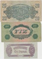 1944. 1P-100P (10x) "A Vörös Hadsereg Parancsnoksága" T:vegyes