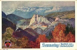 Semmering, viaduct, Deutscher Schulverein Karte No. 450, German art postcard, s: AR