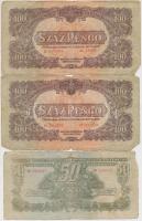 1944. 1P-100P (10x) &quot;A Vörös Hadsereg Parancsnoksága&quot; T:vegyes