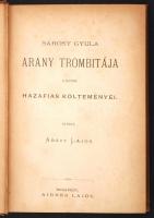 Sárosy Gyula arany trombitája és egyéb hazafias költeményei I. Bp., é.n., Aigner Lajos. Kiadói illus...