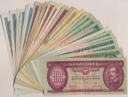 30db-os vegyes magyar forint bankjegy tétel T:vegyes