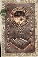 1974 FTC jubileumi meghívó + Fradi-jelvény