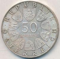 Ausztria 1972. 50Sch Ag &quot;350 éves a Salzburgi Egyetem&quot; T:1-,2 Austria 1972. 50 Schilling Ag &quot;350th Anniversary - Salzburg University&quot; C:AU,XF