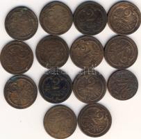 Ausztria 1895-1915. 2H (14x) T:3