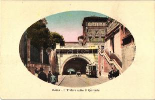 Rome, Roma; Il Traforo sotto il Quirinale / tunnel, tram