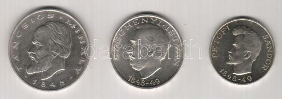 1948. "Szabadságharcosok" sor 5,10,20Ft Ag T:1/2,2