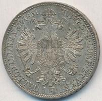 Ausztria 1861A 1Fl Ag "Ferenc József" T:2 patina Austria 1861A 1 Florin Ag "Franz Jos...
