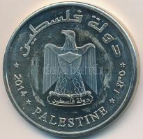 Palesztina 2014. 10D &quot;Sziklamecset&quot; T:P ujjlenyomat Palestina 2014. 10 Dinars &quot;Dome of the Rock&quot; fantasy coin C:P fingerprint