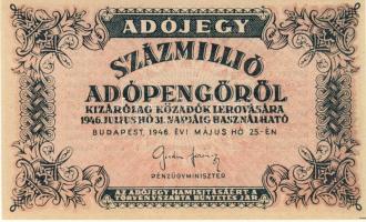 1946. 100.000.000AP hátoldalon vékony szöveggel T:I