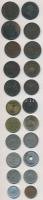 Vegyes: 22db-ból álló vegyes fémpénz, tantusz tétel, közte 1848. 1kr Cu T:2, 1851A,B,E 1kr Cu (4x) T...