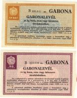 1931. Gabonalevél 30f, 1P 50f, 3P, 30P 4 klf T:I