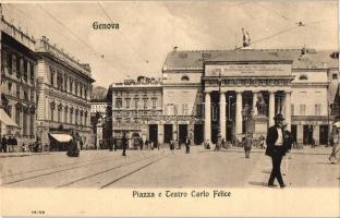 Genova, Piazza e Teatro Carlo Felice / square and theatre