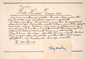 Wells, H. G.: A világtörténet alapvonalai. Bp., 1930, Genius Könyvkiadó Rt. Kissé foltos, sérült ger...