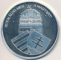 DN "Nemzetünk nagyjai - Szent István" Ag emlékérem tanúsítvánnyal (10,37g/0.999/35mm) T:PP