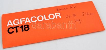 cca 1971 Budapest, a Baross téri felüljáró és a tér átrendezése idején készült felvételek negatívja,...