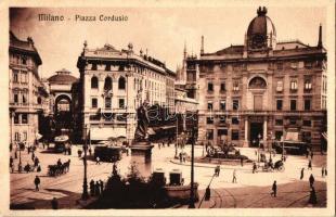 Milano, Piazza Cordusio / square, trams