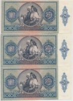 1941. 20P (3x) sorszámkövetők T:I,I-
