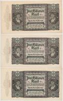Németország / Weimari Köztársaság 1923. 20.000.000M (4x) közte 3db sorszámkövető és 1db közeli sorsz...