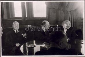 1948 Dinnyés Lajos és Petru Groza fotója 11x7 cm