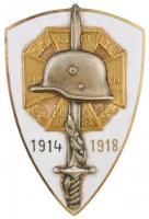 ~1940. "Országos Frontharcos Szövetség" zománcozott Br jelvény függőleges tűvel, a hátolda...