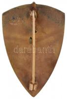 ~1940. "Országos Frontharcos Szövetség" zománcozott Br jelvény függőleges tűvel, a hátolda...