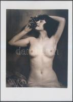 cca 1925 Demeter Károly (1892-1983): Szüret idején, vintage fotóról készült modern műtárgymásolat, 18x13 cm