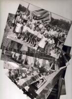 1947 Magyar Vegyipari Munkások szakszervezetének jubileumi felvonulása 10 db fotó