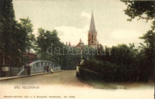 Bad Neuenahr, Ahrbrücke, Evangel. Kirche / bridge, church