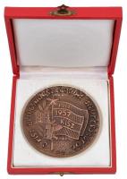 ~1960-1970. "A KISZ Belügyminisztériumi Bizottságától 1919-1957" egyoldalas Br érem. Szign...