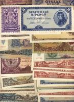 Pengős bankjegytétel 20klf 112db, benne jobbakkal T:II+,II,III