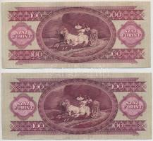 1949. 100Ft (2x) T:III egyik fo
