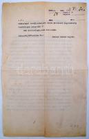 1933 Névtelen, kritizáló hangvételű gépelt levél a Társadalmi Egyesületek Szövetsége részére Gömbös ...