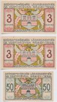 Székesfehérvár 1921. 50f + 3K (2x) "Légszeszgyár és Vegyiművek Részvénytársaság" T:I,I-