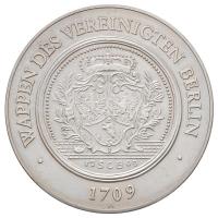 NDK 1987. "750 éves Berlin" fém emlékérem eredeti dísztokban (40mm), és hozzá tartozó képe...