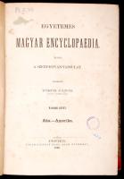 Egyetemes Magyar Encyclopaedia II. kötete. Szerkeszti Török János. Pest, 1860, Emich Gusztáv. Korabeli aranyozott gerincű, enyhén sérült gerincű félvászonkötésben. Könyvtári példány volt.