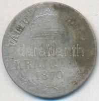 1870KB 10kr Ag Váltó Pénz T:3