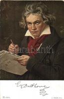 Ludwig van Beethoven, F.A. Ackermanns Kunstverlag No. 1467b, s: Joseph Karl Stieler (EB)