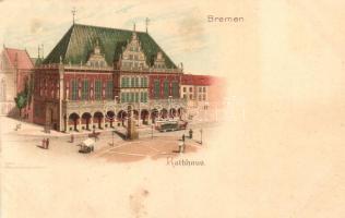 Bremen, Rathaus / town hall, Dörrsecker's litho  (EK)