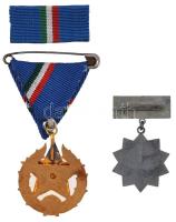 1951. "Közbiztonsági Érem" arany fokozata a rendőrség tagjai részére, aranyozott, zománcoz...