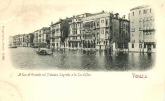 Venice, Venezia; Canal Grande, Palazzo Sagredo, Ca D'Oror / palace (wet corner)