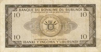 Burundi 1965. 10F T:III