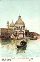 Venice, Venezia; S. Maria della Salute, litho (EK)