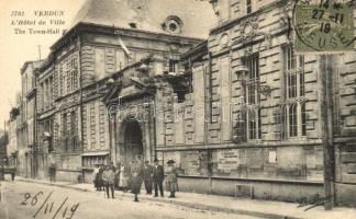 Verdun, Hotel de Ville / town hall, after WWI bombing, destroyed (EK)