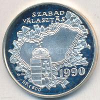 Kiss György (1943-) 1994. "Dr. Antall József / Szabad Választás 1990" Ag emlékérem (10g/0....