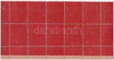 NSZK 1950. Élelmiszerjegy ívben, rajta hús, cukor, vaj jegyek, lyukasztva + Szerbia DN "Félelem...