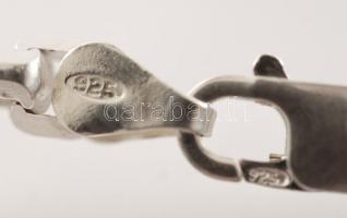 Ezüst szögletes szemű nyaklánc,jelzett, Ag., 41gr., 42,5cm/Silver square-eyed necklace, marked, Ag. ...