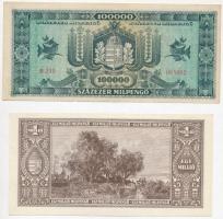 8db magyar pengő bankjegy modern felülbélyegzésekkel, közte "200 éves a hazai papírpénz 1760-19...