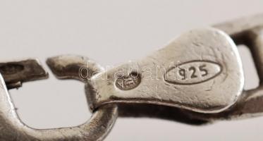 Ezüst, Figaro nyaklánc, jelzett, Ag., 24,5gr., 57cm/Silver, Figaro necklace, marked, Ag. 24,5gr., 57...