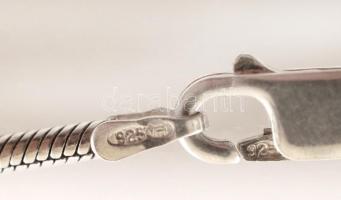 Ezüst, kígyó nyaklánc, jelzett, Ag., 11,3gr., 46cm/Silver snake necklace, marked, Ag. 11,3gr., 46cm