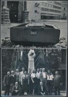 cca 1950-1960 Tiszavölgyi József (1909-?) budapesti életképei, 13 db pecséttel jelzett, vintage fotó, 9x14 cm és 13x18 cm